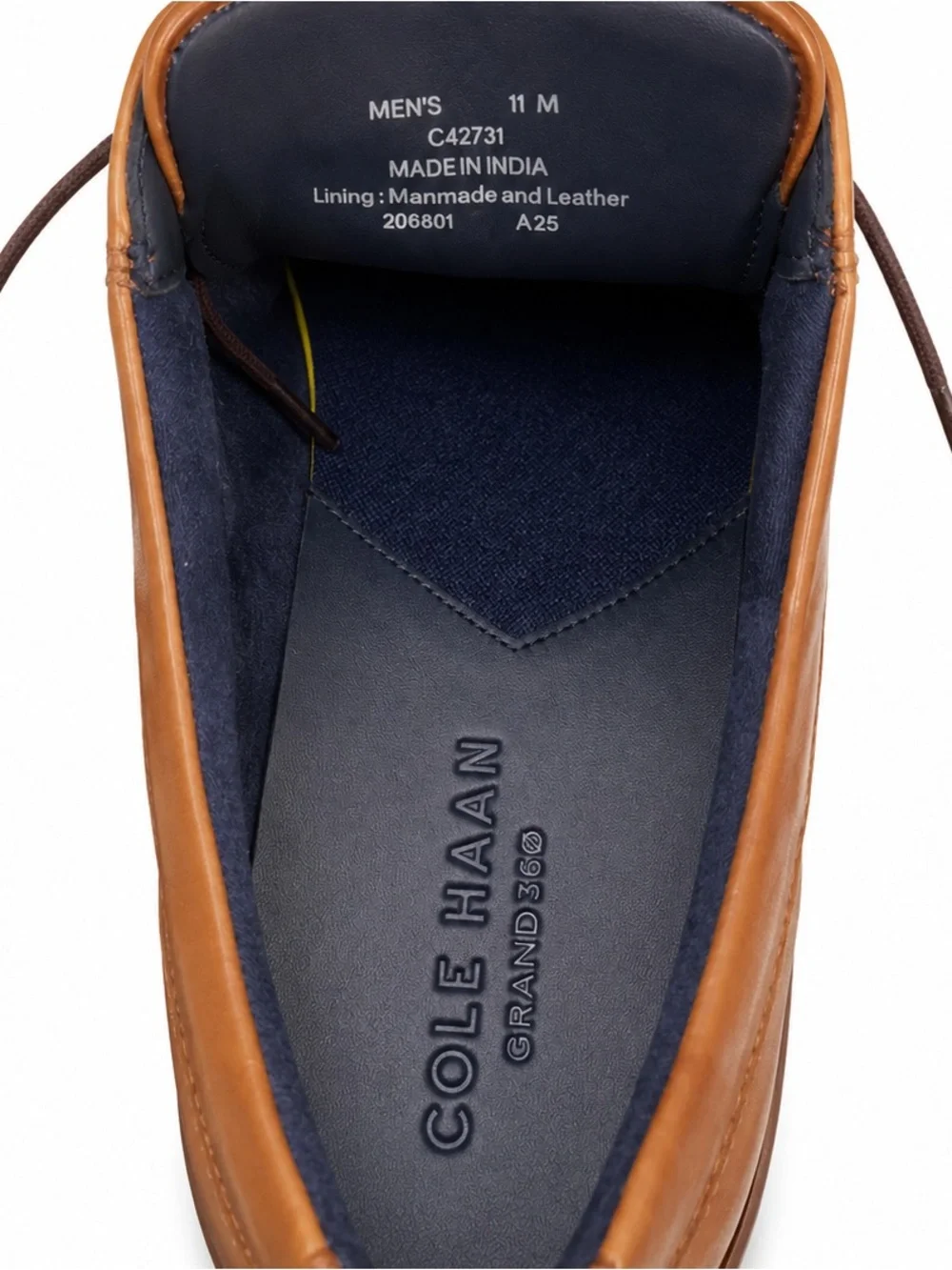 Cole Haan Grand 360 Bedford Tan Leather Derby Oxfords NWT